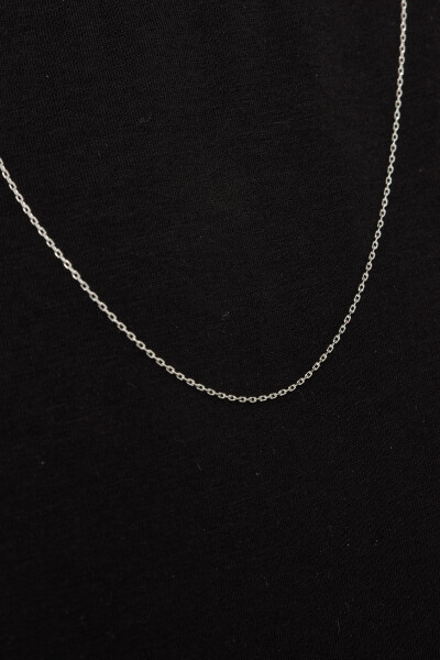 1,5mm Forse 925 Ayar Gümüş Erkek Zincir Kolye Vek-3078 - Ventino Silver