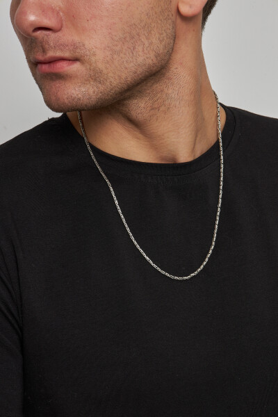 2mm Kral Yuvarlak 925 Ayar Gümüş Erkek Zincir Kolye Vek-3007 - Ventino Silver