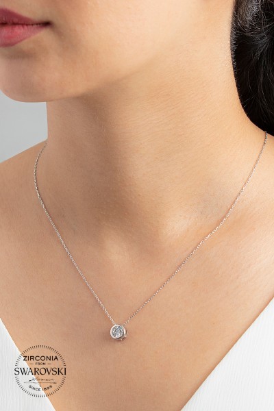 Kadın Gümüş Kolye VSW-9051 - Ventino Silver