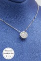 Swarovski Kadın Gümüş Kolye VSW-9051 - Thumbnail